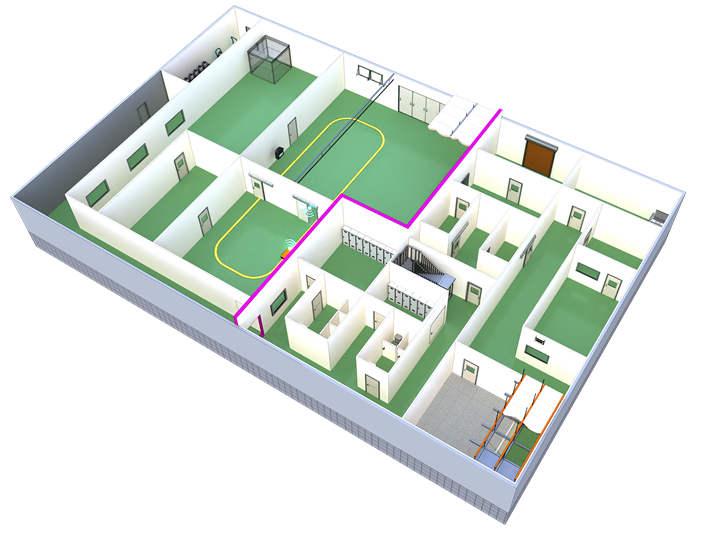 クリーンルームにおけるサンワイズ製建具のレイアウト設計について